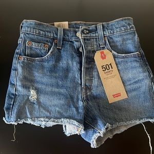 Levi’s 501 high rise shorts